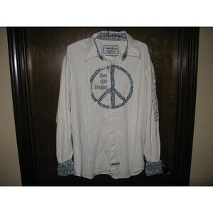 Mens English Laundry Christopher Wicks Limited Numbered Ban The Bombs Shirt 2XL